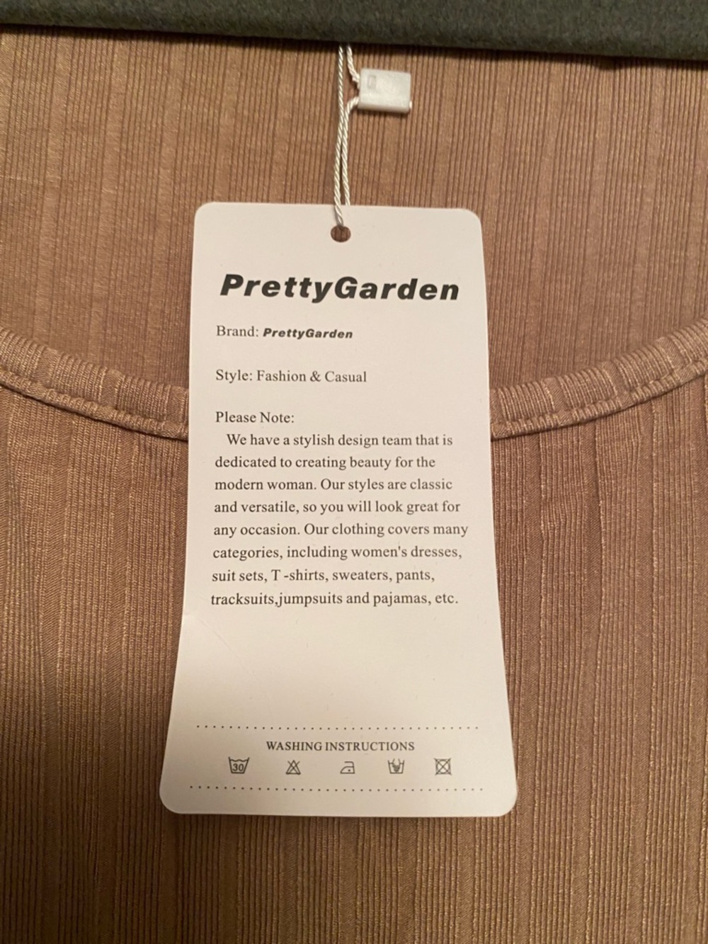 Pretty Garden Everyday Scoop Neck Maxi Dress in Tan…size XL - Picture 5 of 5